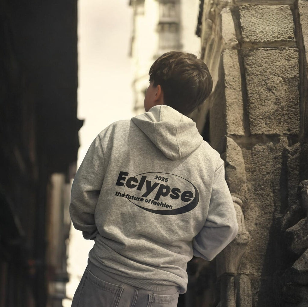 over sized grey essential Eclypse hoodie